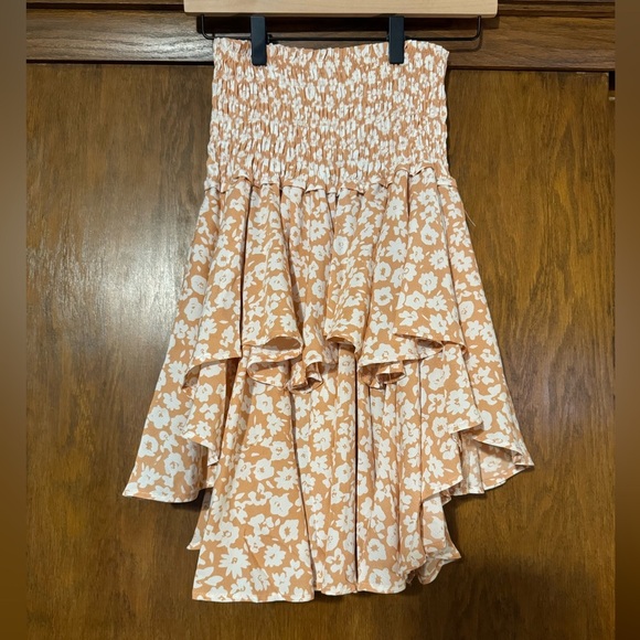 Make an offer! By Together tiered ruffle skirt in creamy orange Sizes Sm/M - Picture 3 of 6